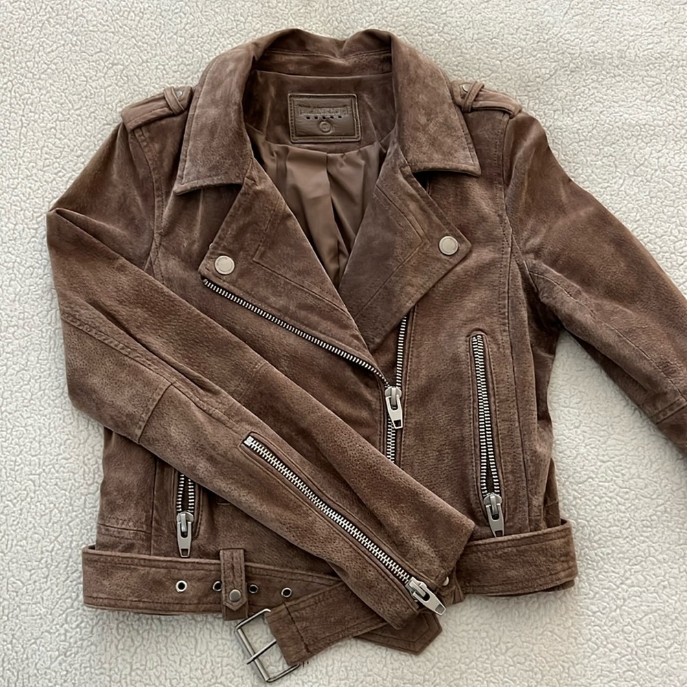 BLANKNYC Suede Moto Jacket. Size Small.